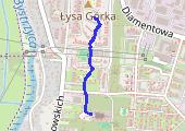 Spacer - mapa trasy gps - spacer