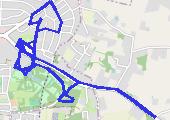 Trasa z dnia 2022-04-17 19:45 - mapa trasy gps - rower górski