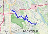 Trasa z dnia 2022-04-07 08:34 - mapa trasy gps - rower szosowy