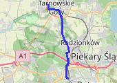 Trasa z dnia 2022-05-10 09:34 - mapa trasy gps - rower górski