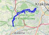 Kładka - mapa trasy gps - rower górski