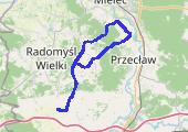 Trasa z dnia 2022-06-16 13:25 - mapa trasy gps - rower trekkingowy