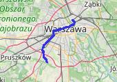 Powrót warszawa wileńska 16-06-2022 - mapa trasy gps - rower szosowy