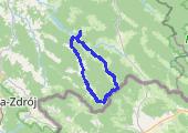 Uście dz.4 - mapa trasy gps - rower górski