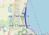 Słoneczny Brzeg - mapa trasy gps - spacer