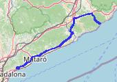 Platja de Vallpresona - El Masnou, E 1583 LHL 2022-07-12 13:42 - mapa trasy gps - samochód