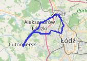 Pożegnać się z Mamcią, E 1583 LHL 2022-07-08 13:28 - mapa trasy gps - samochód