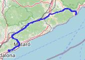El Masnou - Sant Feliu de Guíxols, E 1583 LHL 2022-07-18 04:02 - mapa trasy gps - samochód