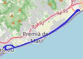 Zakupy w Carrefourze, E 1583 LHL 2022-07-21 20:45 - mapa trasy gps - samochód