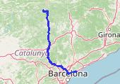 El Masnou - Vallcebre, E 1583 LHL 2022-07-22 09:15 - mapa trasy gps - samochód