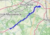 Raszyn-Nowa Bukówka 25072022 - mapa trasy gps - rower szosowy