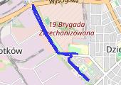 Trasa z dnia 2022-08-16 21:28 - mapa trasy gps - bieganie