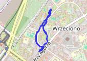 Trasa z dnia 2022-04-25 13:14 - mapa trasy gps - rower górski
