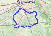 TARCZYN-PRAŻMÓW-GÓRA KALWARIA - mapa trasy gps - rower szosowy