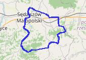 22-08-2013 - mapa trasy gps - rower górski