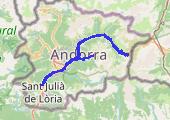 Funicamp - La Valira - El Pas de la Casa - Aixovall, E 1583 LHL 2022-09-25 16:07 - mapa trasy gps - samochód
