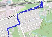 Trasa z dnia 2022-10-10 17:27 - mapa trasy gps - rower szosowy