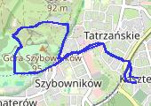 Trasa z dnia 2022-10-19 19:00 - mapa trasy gps - rower górski