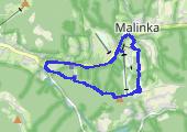 pętla cienkowska 15.08.2021 - mapa trasy gps - rower szosowy