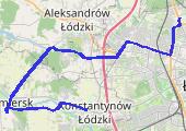Powrót z biopsji, E 1583 LHL - poprawić 2022-10-25 20:48 - mapa trasy gps - samochód
