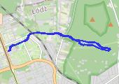My trzej z psem do Arturówka 2022-11-01 15:09 - mapa trasy gps - spacer