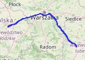 Łódź - Panieńszczyzna, Wojtek 2022-11-04 21:14 - mapa trasy gps - samochód