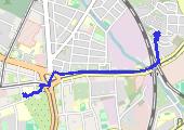 Trasa z dnia 2022-12-14 08:12 - mapa trasy gps - rower górski