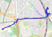 Trasa z dnia 2022-12-08 08:25 - mapa trasy gps - rower górski