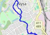 Trasa z dnia 2022-12-15 12:21 - mapa trasy gps - rower trekkingowy