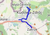 Kudowa- Zdrój - mapa trasy gps - wędrówka