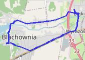 Spacer - mapa trasy gps - spacer