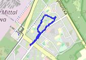 Trasa z dnia 2023-01-14 14:58 - mapa trasy gps - spacer