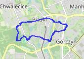 Narutowicza-park Słowiański - mapa trasy gps - marsz