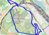 Trasa z dnia 2023-02-12 18:35 - mapa trasy gps - bieganie