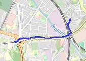 Trasa z dnia 2023-01-23 15:45 - mapa trasy gps - rower górski
