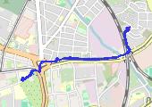 Trasa z dnia 2023-02-10 15:45 - mapa trasy gps - rower górski