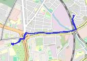 Trasa z dnia 2023-02-13 08:21 - mapa trasy gps - rower górski
