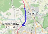 Kolejny odcinek S14 2023-03-19 16:27 - mapa trasy gps - wędrówka