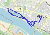 'Płock 2023-04-03 20:08 - mapa trasy gps - spacer