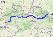 Szklarska Poręba - Liberec - Ústí nad Labem, E 1583 LHL 2023-04-07 18:29 - mapa trasy gps - samochód