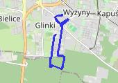 Trasa z dnia 2022-11-27 17:31 - mapa trasy gps - rower górski