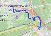 Trasa z dnia 2023-04-14 13:56 - mapa trasy gps - rower miejski