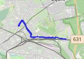 Trasa z dnia 2023-04-16 12:36 - mapa trasy gps - nordic walking