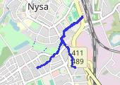 Trasa z dnia 2023-04-15 11:17 - mapa trasy gps - rower trekkingowy