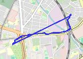 Trasa z dnia 2023-03-15 15:19 - mapa trasy gps - rower górski