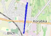 Trasa z dnia 2023-04-13 06:59 - mapa trasy gps - rower miejski
