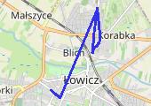 Trasa z dnia 2023-04-24 07:50 - mapa trasy gps - rower miejski