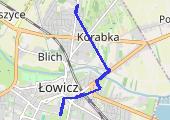 Trasa z dnia 2023-04-24 18:54 - mapa trasy gps - rower miejski