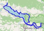 Rower Słowacja Czorsztyn - mapa trasy gps - rower górski