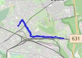 Trasa z dnia 2023-08-06 11:43 - mapa trasy gps - nordic walking